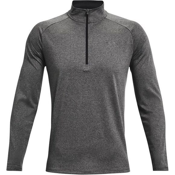 Under Armour Mens 2.0 Half Zip Technical Top / Carbon Heather/Black